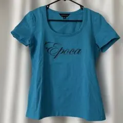 Epoca 青 半袖Tシャツ ロゴ入りのサムネイル
