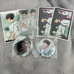 ハイキュー及川徹缶バッジステッカーセット