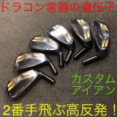 【新品6個】2番手飛ぶ高反発 ワークスゴルフ CBR アイアン カスタムヘッドのサムネイル