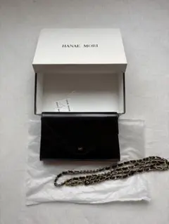 HANAe MORI ブラックレザー長財布 HMP455 - メルカリ