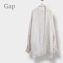 【ギャップ　GAP】ロングニットカーディガン　ドルマン　長袖　コットン100%