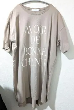 anySiS‼️ベージュ オーバーサイズ Tシャツ　美品　サイズ2