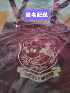 【ディズニーストア】ミッキー GODIVA コラボ トートバッグ ワインレッド