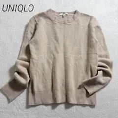 UNIQLO/カシミヤ100％クルーネックニットトップス/ハンドウォッシャブルM
