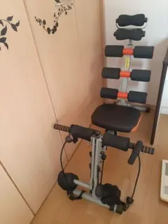 美品　トレーニングベンチ グレー・オレンジ