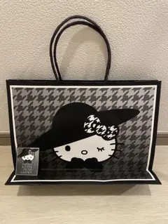 ハローキティ ピクニックガーデン　モノクロガーリー　サンリオ　ショッパー