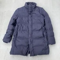 UNIQLO シームレス　ダウンコート ネイビー　軽量 撥水 防風　古着