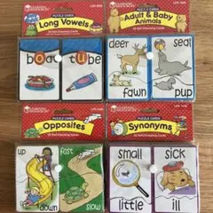 【こども英語】Learning Resources パズルカード 4種セットのサムネイル