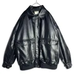 セール中⚡未使用級✨JAVA A2 フライトジャケット フェイクレザー L