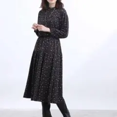 Reflect ボタニカルプリント　ブラウス　ティアードスカート　セットアップ