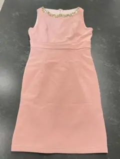 美品インポート　ノースリーブ　ワンピース　ピンク