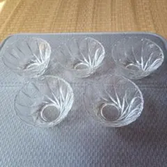 昭和レトロ　ガラス製食器　5個セット