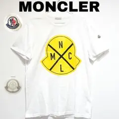 MONCLER モンクレール Tシャツ ロゴプリント ホワイト メンズ Lサイズのサムネイル