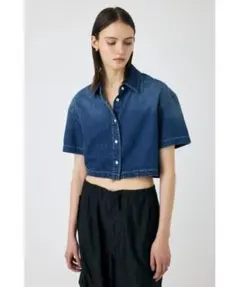 moussy DENIM CROP シャツ