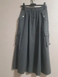 カーゴ　スカート　フレアー　ストレッチ　ポケット４つあり