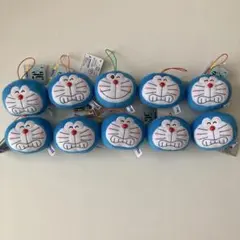 新品未使用 ドラえもん フェイスマスコット　10個セット ラウンドワン限定