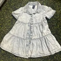 baby GAP デニム風半袖ワンピース 18-24ヶ月