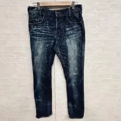 BACK NUMBER デニムパンツ ボタンフライ ヒゲ ハチノス ジーンズのサムネイル