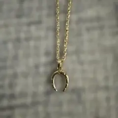 SMOKY BLUE ホースシュー ネックレス 925 ゴールドカラー - メルカリ