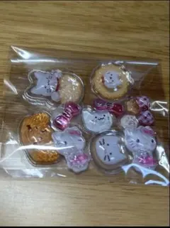 【おすそ分け】【新品未使用】きゅるるん　立体　シール　キティ 11枚　おすそ分け