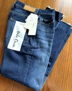 《新品タグ付き》ミラオーウェン 裾段差脇スリットデニムパンツ