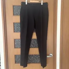 ユニクロ 感動パンツ ウールライク ブラック