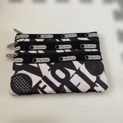 LeSportsac 幾何学模様ポーチ 3ポケット