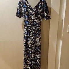 FRAY I.D美品❣花柄Vネック半袖オールインワンパンツ