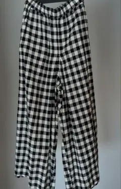 お値下げしました ギンガムチェック ワイドパンツ 美品