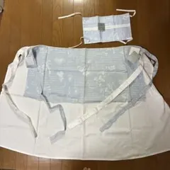 栗原はるみ サロンエプロンとティシュケースのセット