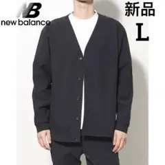新品　New Balance メンズ THE CITY ピケ カーディガン　L