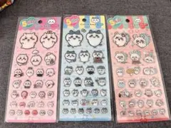 韓国限定ちいかわ/ハチワレ/モモンガ5サイズステッカー3セット　シール　新品