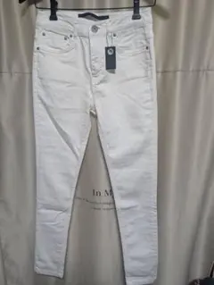 JEANASIS スキニーデニム ホワイトSサイズ