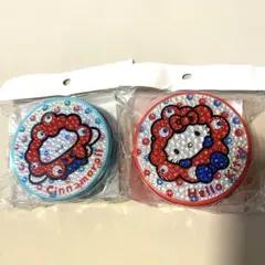 サンリオ　万博　ミャクミャク　 キラキラ缶　ラムネ　　キティ　シナモロール