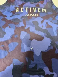 ACTIVEM 紫系カモフラージュ ノースリーブアンダーシャツ サイズ　M