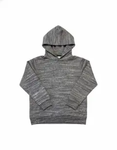 グレー系杢調フード付きパーカー