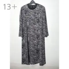 【新品】定価69,300円　レリアン　フレアワンピース　ブラック　13＋