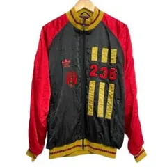 80s adidas アディダス 刺繍ロゴ トレフォイル ナイロンジャケット