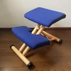 STOKKE ストッケのバランスチェア 姿勢矯正 木製フレーム ブルー
