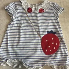 BABY CHEER いちご刺繍 Tシャツ 110cm