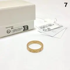 新品 9 マルジェラ 25aw ナンバリングリング 指輪 金ゴールド 19121