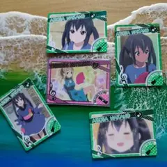 けいおんカード 5枚セット。