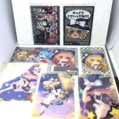 東方project トレーディングコレクトホロクリアカード　霧雨魔理沙　シクレ他