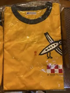 24時間テレビスタッフプリント Tシャツ イエロー