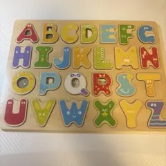 アルファベット 木製パズル 知育玩具