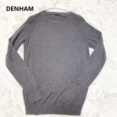 【DENHAM】グレー ラグランスリーブ セーター　M