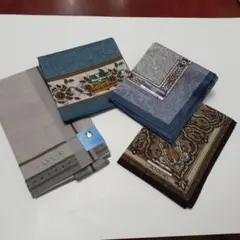 LANVIN 他 ハンカチ 4枚セット