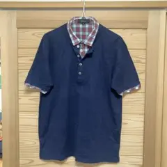 SHIPS JET BLUE メンズ半袖シャツ L ネイビー