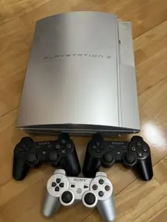 PlayStation 3 本体 シルバー コントローラー3個