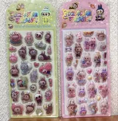 ラブブ3D立体ステッカーセット（2シート）